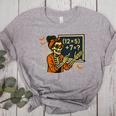 67 Teacher Halloween Skeleton Six Seven Meme Math Women's Heather T-Shirt Athletic Heather