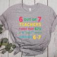 67 Teacher Middle School Teacher 6 7 Overuse 67 Women's Heather T-Shirt Athletic Heather 67 Teacher Middle School Teacher 6 7 Overuse 67 Women's Heather T-Shirt Athletic Heather