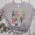ABCs Alphabet Halloween Learning Kindergarten Teachers Women's Heather T-Shirt Athletic Heather