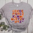 ABCs Learning Kindergarten Teacher Halloween Alphabet Women's Heather T-Shirt Athletic Heather ABCs Learning Kindergarten Teacher Halloween Alphabet Women's Heather T-Shirt Athletic Heather