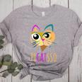 Abstract Cat Art Picatsso Shirt For Art Teachers Women's Heather T-Shirt Athletic Heather
