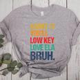 Admit It You Low Key Love ELA Bruh First Day School Teacher Women's Heather T-Shirt Athletic Heather