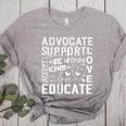 Advocate Support Accept Educate Special Education Teacher Women's Heather T-Shirt Athletic Heather Advocate Support Accept Educate Special Education Teacher Women's Heather T-Shirt Athletic Heather