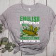 AG Teacher English Is Important But Agriculture Teacher Women's Heather T-Shirt Athletic Heather AG Teacher English Is Important But Agriculture Teacher Women's Heather T-Shirt Athletic Heather
