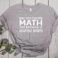 The Answer Is Adaptive Sports Math Teacher Student Men Women Kids Women's Heather T-Shirt Athletic Heather