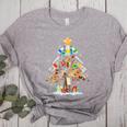 Art Christmas Tree Merry Christmas Artist Art Teacher Women's Heather T-Shirt Athletic Heather
