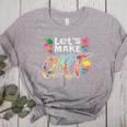 Lets Make Art Colerful Artists Painter Art Teacher Men Women Girls Kids Women's Heather T-Shirt Athletic Heather
