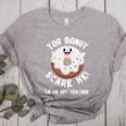 Art Teacher Halloween Donut Lover Costume Kawaii Monster Women's Heather T-Shirt Athletic Heather