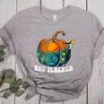 Art Teacher Pumpkin Halloween Night Men Women Women's Heather T-Shirt Athletic Heather