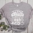 This Art Teacher Wears Red For Ed Men Women Women's Heather T-Shirt Athletic Heather
