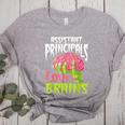 Assistant Principals Love Brains Zombie Teacher Halloween Women's Heather T-Shirt Athletic Heather