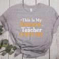 This Is My Awesome Teacher Costume Halloween Party Matching Women's Heather T-Shirt Athletic Heather