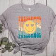 Back To School Groovy Smile Preschool Teachers Students Kids Women's Heather T-Shirt Athletic Heather Back To School Groovy Smile Preschool Teachers Students Kids Women's Heather T-Shirt Athletic Heather