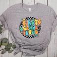 Back To School Groovy Teacher 1st First Grade Crew Squad Women's Heather T-Shirt Athletic Heather Back To School Groovy Teacher 1st First Grade Crew Squad Women's Heather T-Shirt Athletic Heather