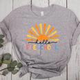 Back To School Hello Preschool For Kids Teacher Women Women's Heather T-Shirt Athletic Heather Back To School Hello Preschool For Kids Teacher Women Women's Heather T-Shirt Athletic Heather