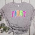 Back To School Neon Checkered First Grade Colorful Teacher Women's Heather T-Shirt Athletic Heather