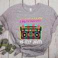 Back To School Retro Technology Is My Jam 80's Teacher Women's Heather T-Shirt Athletic Heather Back To School Retro Technology Is My Jam 80's Teacher Women's Heather T-Shirt Athletic Heather