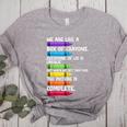 Back To School Teacher We Are Like A Box Of Crayons Women's Heather T-Shirt Athletic Heather Back To School Teacher We Are Like A Box Of Crayons Women's Heather T-Shirt Athletic Heather
