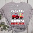 Back To School Teacher Farming Tractor Farmer Kids 100th Day Women's Heather T-Shirt Athletic Heather Back To School Teacher Farming Tractor Farmer Kids 100th Day Women's Heather T-Shirt Athletic Heather