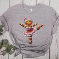 Ballet Dancer Gingerbread Christmas Dance Teacher Girl Women Women's Heather T-Shirt Athletic Heather