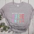 Battery Life Of A Nurse School Teacher Appreciation Women's Heather T-Shirt Athletic Heather Battery Life Of A Nurse School Teacher Appreciation Women's Heather T-Shirt Athletic Heather