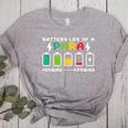 Battery Life Of a Paraprofessional Para Teacher Life Women's Heather T-Shirt Athletic Heather
