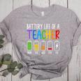 Battery Life Of A Teacher School Teacher Appreciation Women's Heather T-Shirt Athletic Heather Battery Life Of A Teacher School Teacher Appreciation Women's Heather T-Shirt Athletic Heather