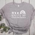 Beautiful Day To Support Public Education Teacher Red For Ed Women's Heather T-Shirt Athletic Heather