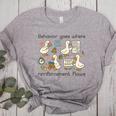 Behavior Analyst Silly Goose RBT ABA Therapy Sped Teacher Women's Heather T-Shirt Athletic Heather