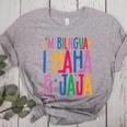 I Am Bilingual I Haha And Jaja Latina Latino Spanish Teacher Women's Heather T-Shirt Athletic Heather
