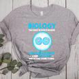 Biology Facts Science Teacher Student Biologist Women's Heather T-Shirt Athletic Heather