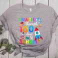 I Blasted Through 100 Days Of School 100th Day Teacher Kids Women's Heather T-Shirt Athletic Heather I Blasted Through 100 Days Of School 100th Day Teacher Kids Women's Heather T-Shirt Athletic Heather