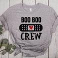 Boo Boo Crew First Aid School Nurse Day Care Teacher Women's Heather T-Shirt Athletic Heather