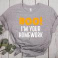 Boo I'm Your Homework Halloween Teacher Costume Women's Heather T-Shirt Athletic Heather Boo I'm Your Homework Halloween Teacher Costume Women's Heather T-Shirt Athletic Heather