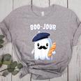 Boo Jour Ghost French Teacher Vintage Teacherlife Groovy Women's Heather T-Shirt Athletic Heather