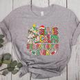 Book Tree All Is Calm Said No Teacher Ever Christmas Women's Heather T-Shirt Athletic Heather Book Tree All Is Calm Said No Teacher Ever Christmas Women's Heather T-Shirt Athletic Heather