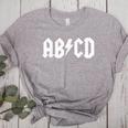 Boys Girls Teachers ABCD Rock Graphic Back To School Women's Heather T-Shirt Athletic Heather Boys Girls Teachers ABCD Rock Graphic Back To School Women's Heather T-Shirt Athletic Heather