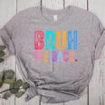 Bruh We Back Teachers Retro Back To School Boys Girls Kids Women's Heather T-Shirt Athletic Heather