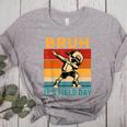 Bruh It's Field Day Teacher Happy Field Day Dabbing Boy Women's Heather T-Shirt Athletic Heather