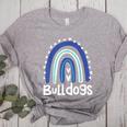 Bulldogs School Mascot Rainbow Teacher Lover Women's Heather T-Shirt Athletic Heather Bulldogs School Mascot Rainbow Teacher Lover Women's Heather T-Shirt Athletic Heather