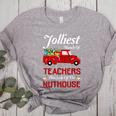 Bunch Of Teachers This Side Of The Nuthouse Xmas Women's Heather T-Shirt Athletic Heather Bunch Of Teachers This Side Of The Nuthouse Xmas Women's Heather T-Shirt Athletic Heather