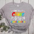 Some Call It Chaos We Call It Kindergarten Teacher Women's Heather T-Shirt Athletic Heather Some Call It Chaos We Call It Kindergarten Teacher Women's Heather T-Shirt Athletic Heather