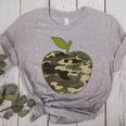 Camo Apple Camouflage Clothing School Student Camo Teacher Men Women Kids Women's Heather T-Shirt Athletic Heather