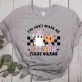 You Cant Scare Me I Teach First Grade Teacher Halloween Women's Heather T-Shirt Athletic Heather You Cant Scare Me I Teach First Grade Teacher Halloween Women's Heather T-Shirt Athletic Heather