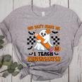 You Can't Scare Me I Teach Kindergarten Teacher Halloween Women's Heather T-Shirt Athletic Heather You Can't Scare Me I Teach Kindergarten Teacher Halloween Women's Heather T-Shirt Athletic Heather
