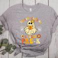 You Can't Scare Me I Teach Pre-K Halloween Teacher Ghost Women's Heather T-Shirt Athletic Heather