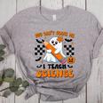 You Can't Scare Me I Teach Science Retro Teacher Halloween Women's Heather T-Shirt Athletic Heather You Can't Scare Me I Teach Science Retro Teacher Halloween Women's Heather T-Shirt Athletic Heather