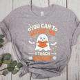 You Can't Scare Me I Teach History Retro Teacher Halloween Women's Heather T-Shirt Athletic Heather
