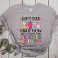Can't Talk Right Now Doing Teacher Stuff Women's Heather T-Shirt Athletic Heather Can't Talk Right Now Doing Teacher Stuff Women's Heather T-Shirt Athletic Heather
