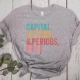 Capital Letters And Periods Bruh Teacher Women's Heather T-Shirt Athletic Heather